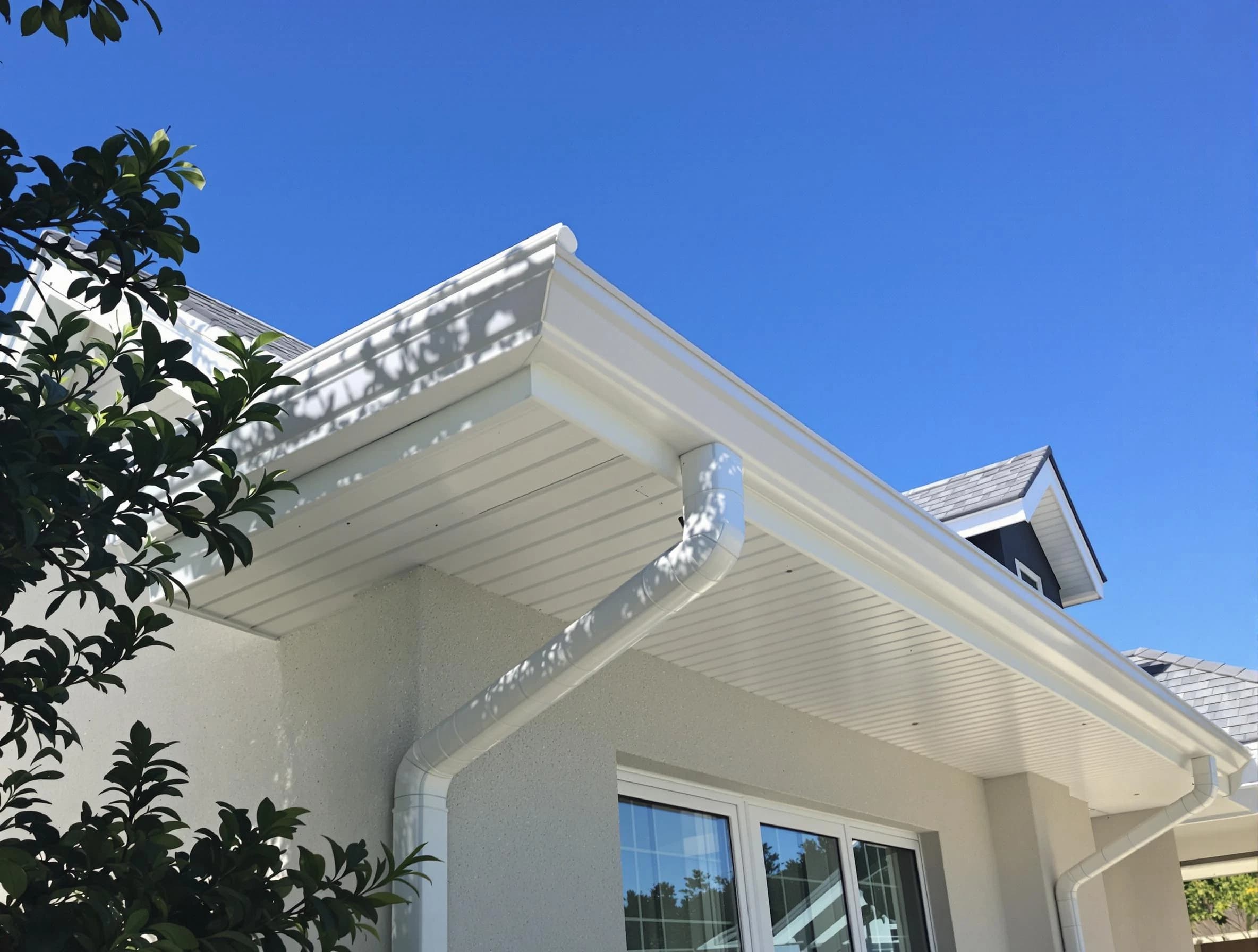 Custom-fit rain gutter system by Twinsburg Roofing Company in Twinsburg, OH